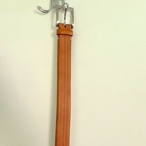 Tan leather belt